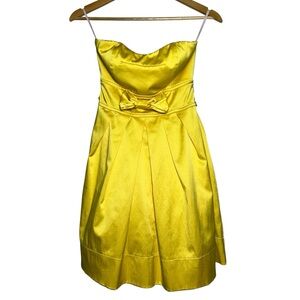 Ruby Rox Yellow Strapless Dress, Size 7